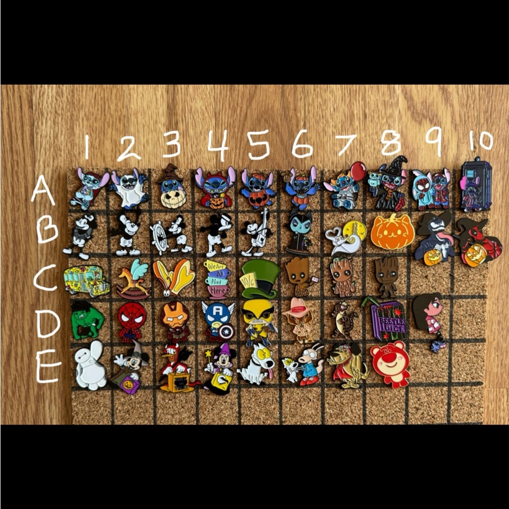 Cartoon Character Pins!